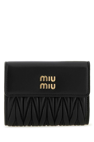 Shop Miu Miu Logo In Black