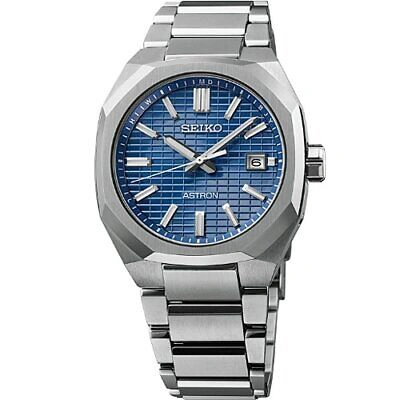 Pre-owned Seiko Astron Nexter Dyna Sbxy061 Solar Radio Analog Watch Blue Titanium