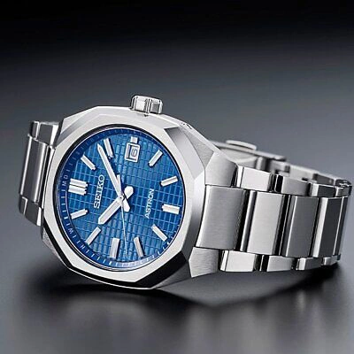 Pre-owned Seiko Astron Nexter Dyna Sbxy061 Solar Radio Analog Watch Blue Titanium