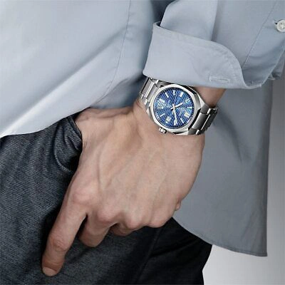 Pre-owned Seiko Astron Nexter Dyna Sbxy061 Solar Radio Analog Watch Blue Titanium