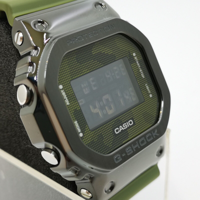 Pre-owned Casio G-shock Gm-5600b-3jf Black Stainless Steel Bezel Men's Watch In Box