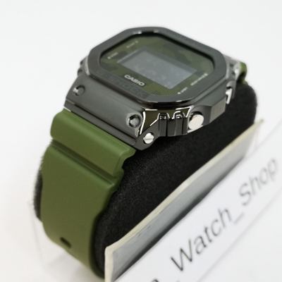 Pre-owned Casio G-shock Gm-5600b-3jf Black Stainless Steel Bezel Men's Watch In Box