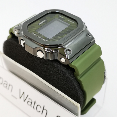 Pre-owned Casio G-shock Gm-5600b-3jf Black Stainless Steel Bezel Men's Watch In Box