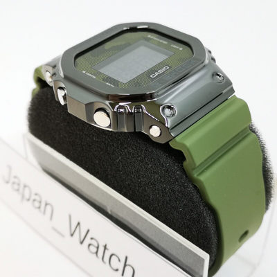 Pre-owned Casio G-shock Gm-5600b-3jf Black Stainless Steel Bezel Men's Watch In Box