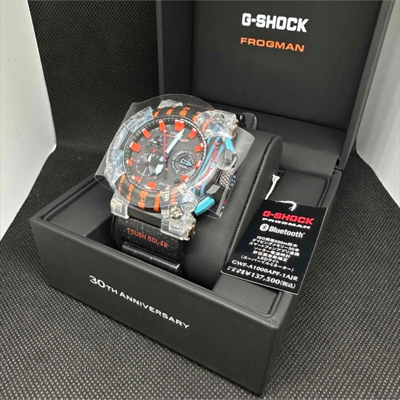Pre-owned G-shock Casio  Gwf-a1000apf-1ajr Frogman 30th Anniversary Poison Dart Frog