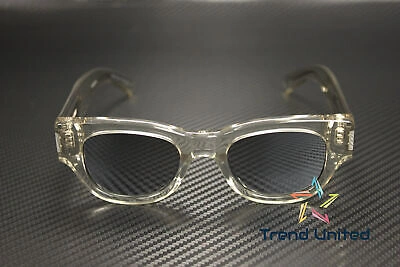 Pre-owned Saint Laurent Sl 573 003 Cat Eye Acetate Beige Silver 49 Mm Women's Sunglasses