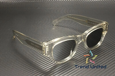 Pre-owned Saint Laurent Sl 573 003 Cat Eye Acetate Beige Silver 49 Mm Women's Sunglasses
