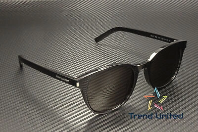Pre-owned Saint Laurent Sl 527 Zoe 001 Round Oval Panthos Black 52 Mm Unisex Sunglasses