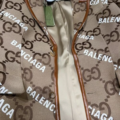 Pre-owned Gucci X Balenciaga Blazer In All Sizes In Beige