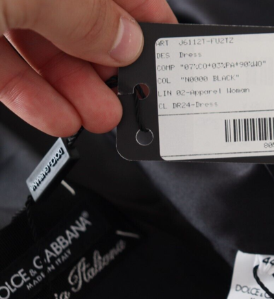 Pre-owned Dolce & Gabbana Dress Sartoria Black Lace Sheath A-line It40/us6/s Rrp 2030usd