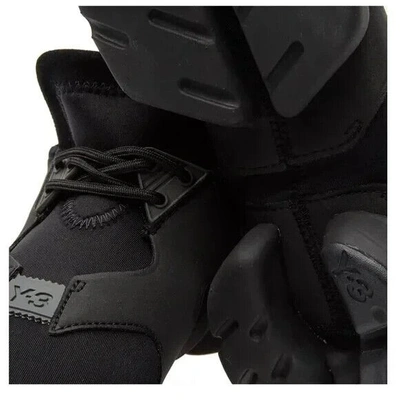 Pre-owned Yohji Yamamoto Y-3 By  Kohna Men Sneakers Black Neoprene Size Xl (us Size 12-13 )