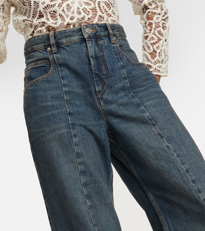 Shop Isabel Marant Noldy High-rise Flared Jeans In Blue