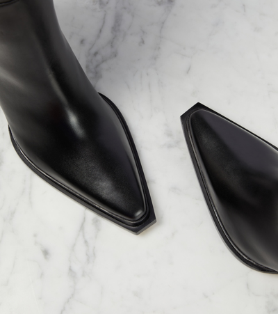 Jimmy Choo Stiefel Mit Spitzer Kappe 80mm In Black