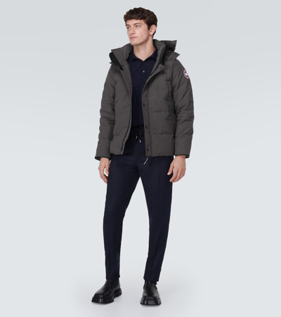 Canada Goose Wyndham Water Repellent 625 Fill Power Down Parka In Grey