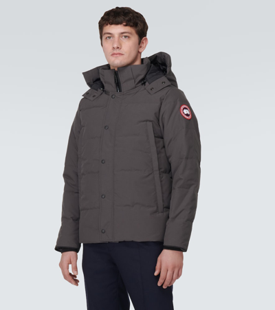 Canada Goose Wyndham Water Repellent 625 Fill Power Down Parka In Grey
