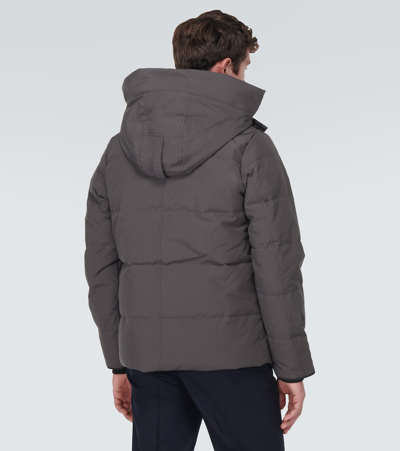 Shop Canada Goose Wyndham Down Parka In Grey