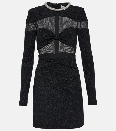 Shop Rebecca Vallance Simone Embellished Minidress In Black