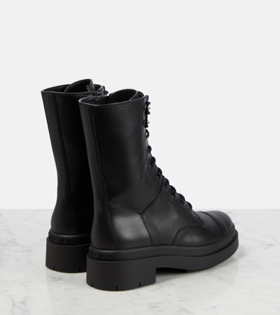 Jimmy Choo Nari Leather Mid-calf Boots In Black