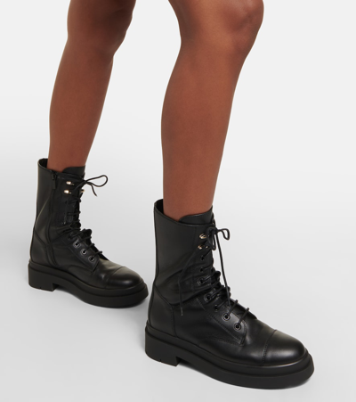 Jimmy Choo Nari Leather Mid-calf Boots In Black