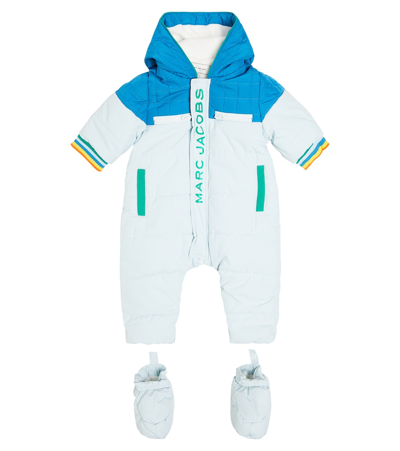 Shop Marc Jacobs Baby Ski Suit In Blue
