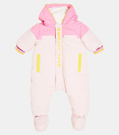 Shop Marc Jacobs Baby Ski Suit In Pink