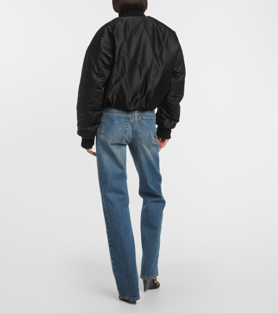 Alaïa Oversized Bomber Jacket In Black