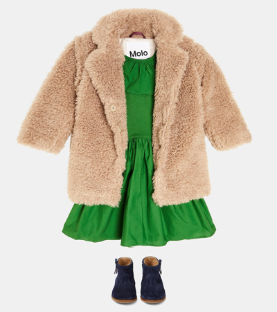 Shop Molo Haili Faux Fur Coat In Brown