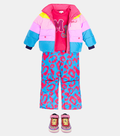 Shop Marc Jacobs Colorblocked Puffer Jacket In Multicoloured
