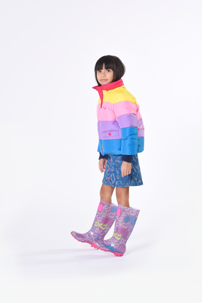 Shop Marc Jacobs Colorblocked Puffer Jacket In Multicoloured