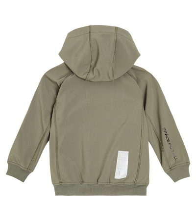 Molo Cloudy Appliqué Softshell Jacket In Green