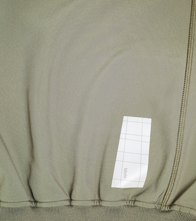 Molo Cloudy Appliqué Softshell Jacket In Green