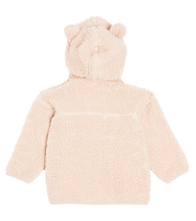Shop Molo Baby Ummi Fleece Coat In Beige