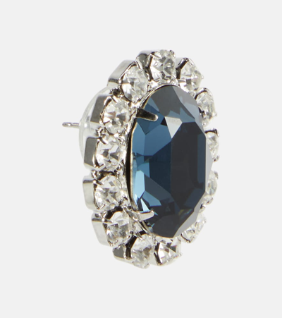 Shop Jennifer Behr Diana Crystal-embellished Earrings In Blue