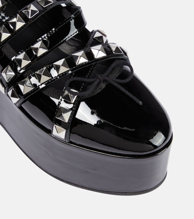 Noir Kei Ninomiya X Repetto Studded Platform Flats In Black