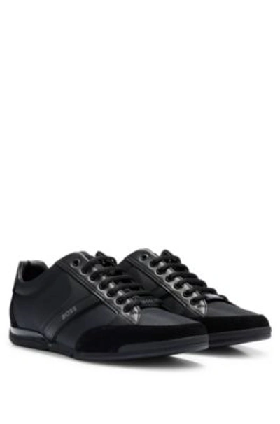 Hugo Boss Boss Saturn Low Top Sneaker In Black