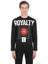 FAUSTO PUGLISI ROYALTY PRINTED SWEATSHIRT,64I5K4002-TVVMVEk1