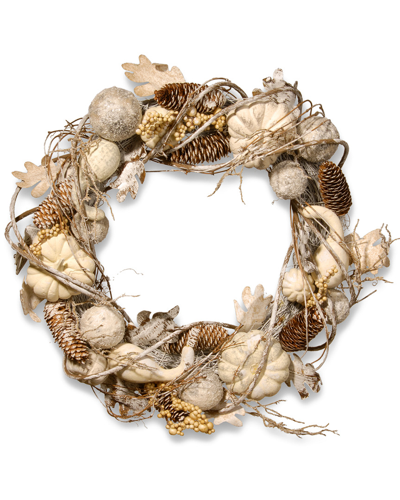 NATIONAL TREE COMPANY NATIONAL TREE PUMPKIN AND PINECONE WREATH 