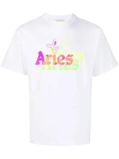 Shop Aries T-shirts & Tops In White