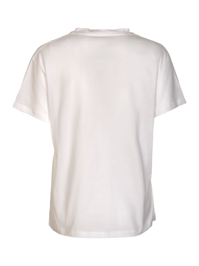 Shop Studio Nicholson Round Neck T-shirt In Optic White