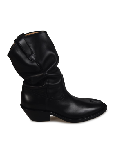Shop Maison Margiela Cleft Toe Boots In Black