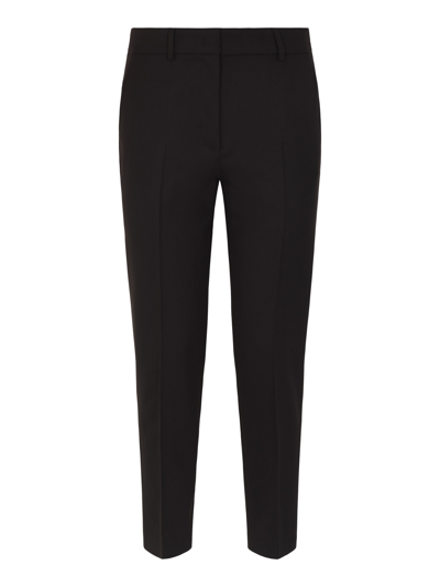 Shop Ql2 Concealed Fitted Trousers In Brown