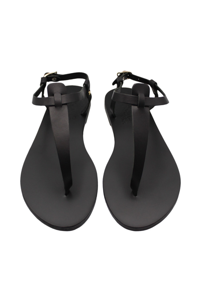 Shop Ancient Greek Sandals Lito Sandals In Black
