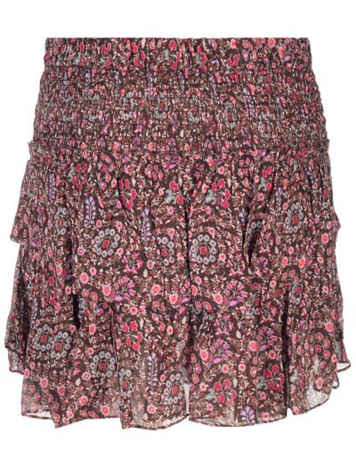 Shop Isabel Marant Étoile Hilari Mini Skirt In Brown