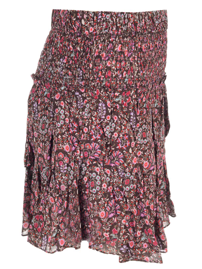 Shop Isabel Marant Étoile Hilari Mini Skirt In Brown