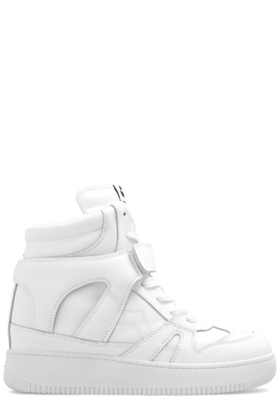 Shop Isabel Marant Ellyn High Top Wedge Sneakers In White