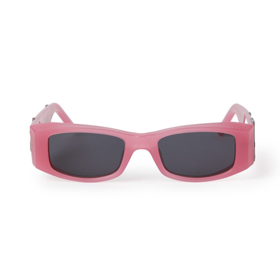 Shop Palm Angels Rectangular Frame Sunglasses In Multi