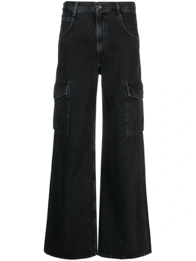 Shop Agolde Spider Minka Cargo Jeans Clothing In Black