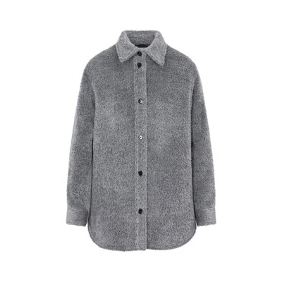 Shop Isabel Marant Celian Shirt In Grey