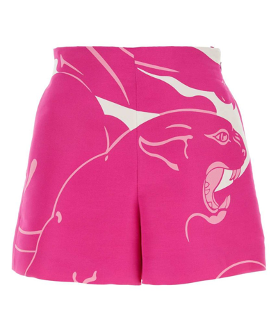 Shop Valentino High Waist Shorts In Pink