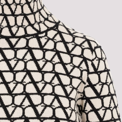 Shop Valentino Turtleneck Sweater In Nude &amp; Neutrals